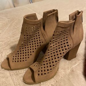 open toed heels